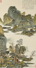 康健作品8《浮岚暖翠图》139cmX70cm 2015年